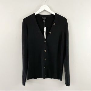 Long tall sally new with tags button detail ribbed cardigan